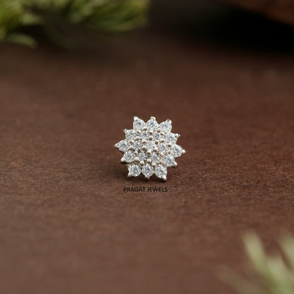Snowflake Gold Nosepin/Diamond & Ruby Starburst Nosepin/White Luxe Blossom Nosepin/NP0127