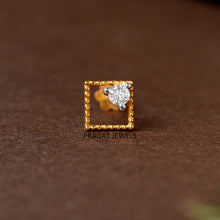 Minimal Frame Nose Stud/Modern Box Nose Stud/np1255