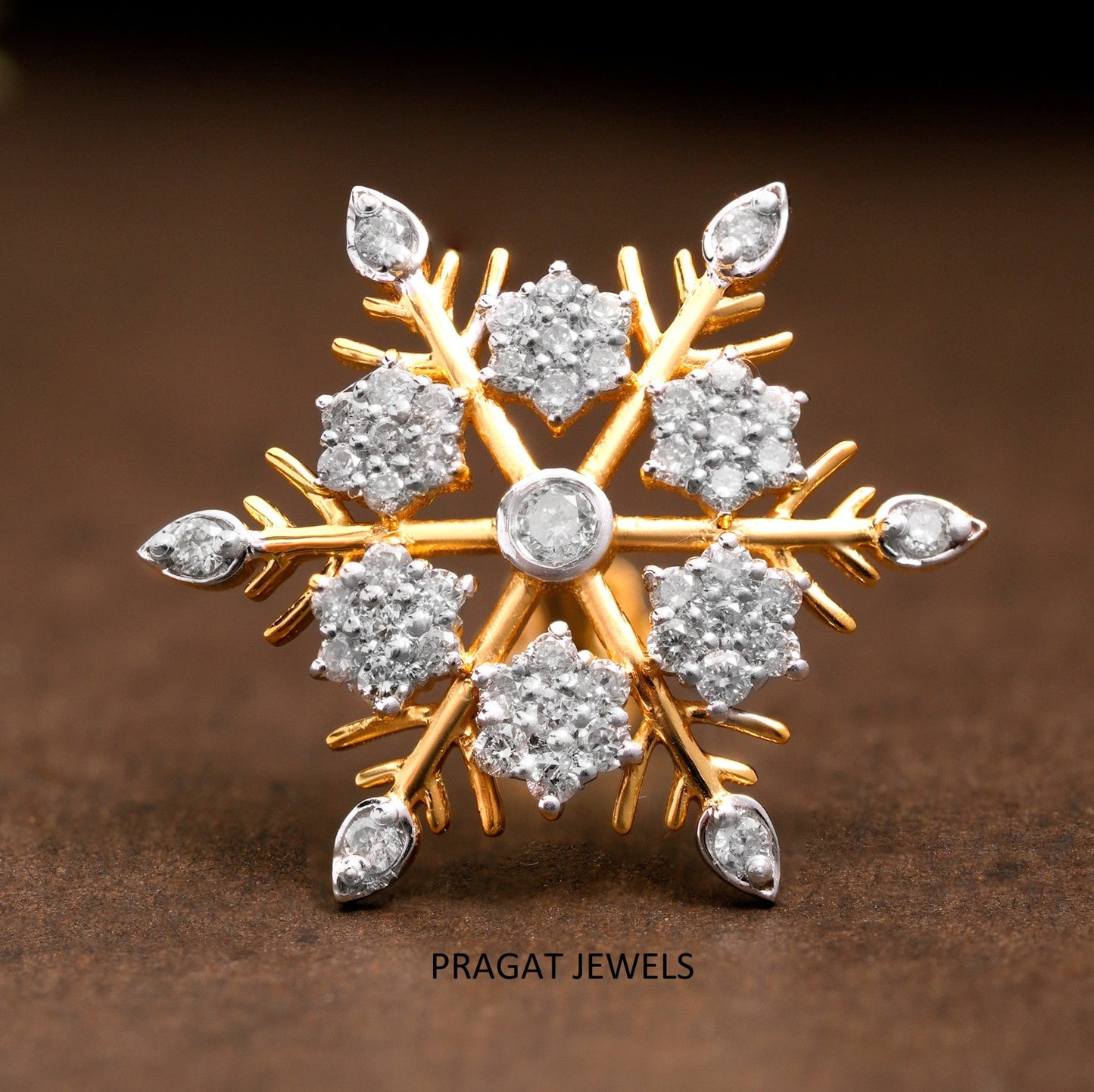 Diamond cocktail Nosepin for women Gift for The Percious One. - PRAGAT JEWELS
