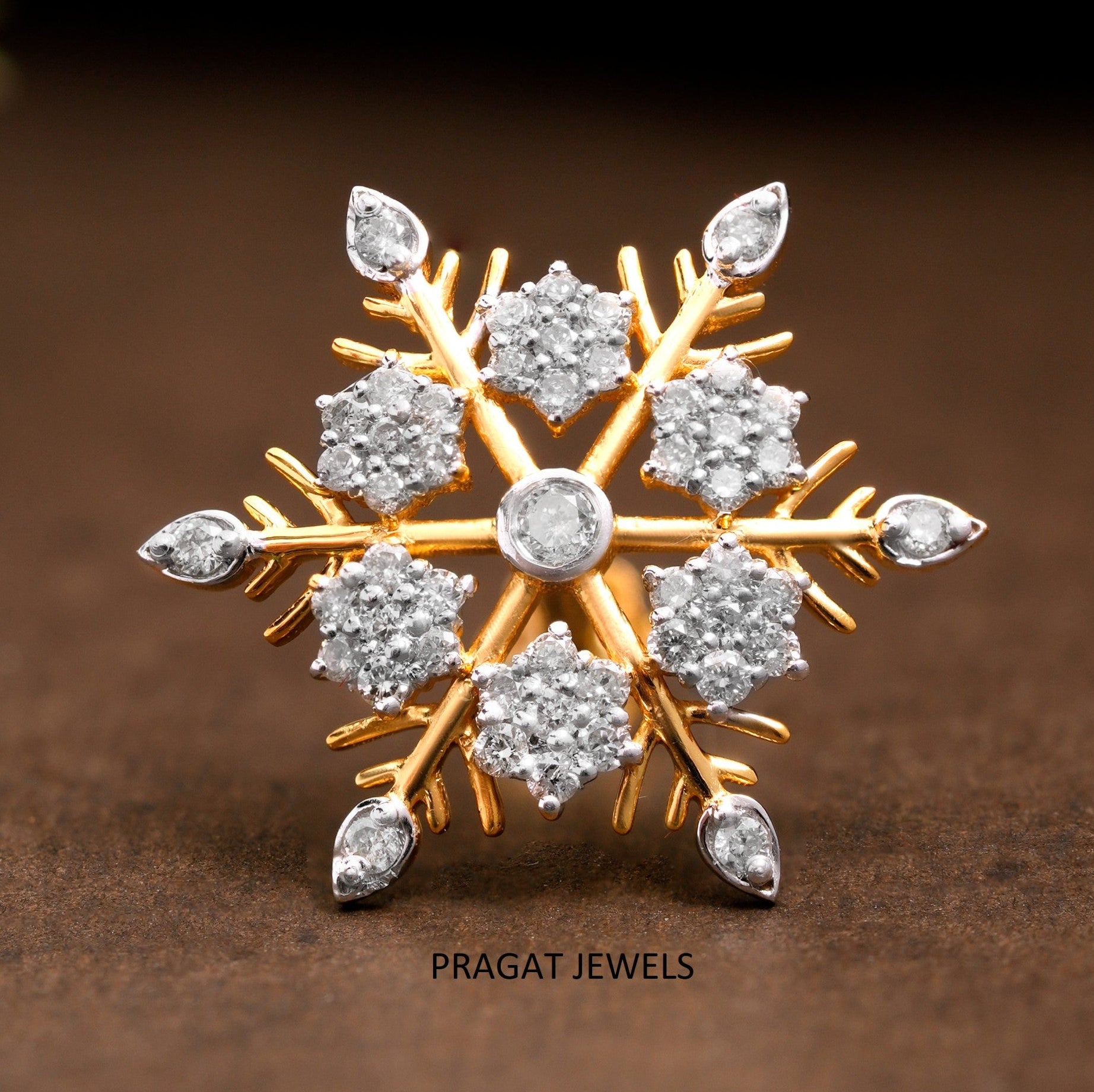 Diamond cocktail Nosepin for women Gift for The Percious One. - PRAGAT JEWELS