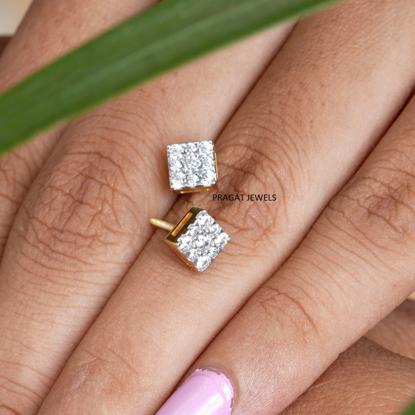 EARRING for women gold 14kt ,Handcrafted With Love.ER00460