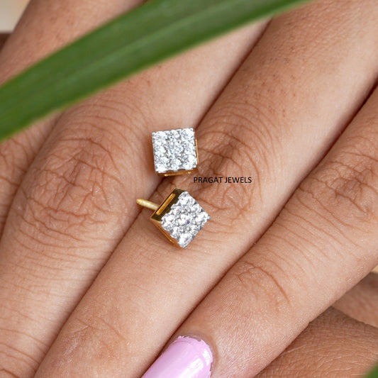 EARRING for women gold 14kt ,Handcrafted With Love.ER00460