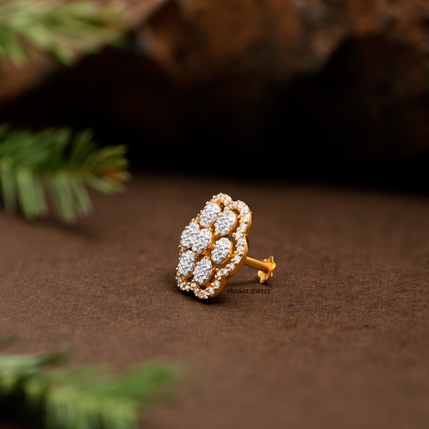 Traditional Nose Stud Indian Nosepin - PRAGAT JEWELS