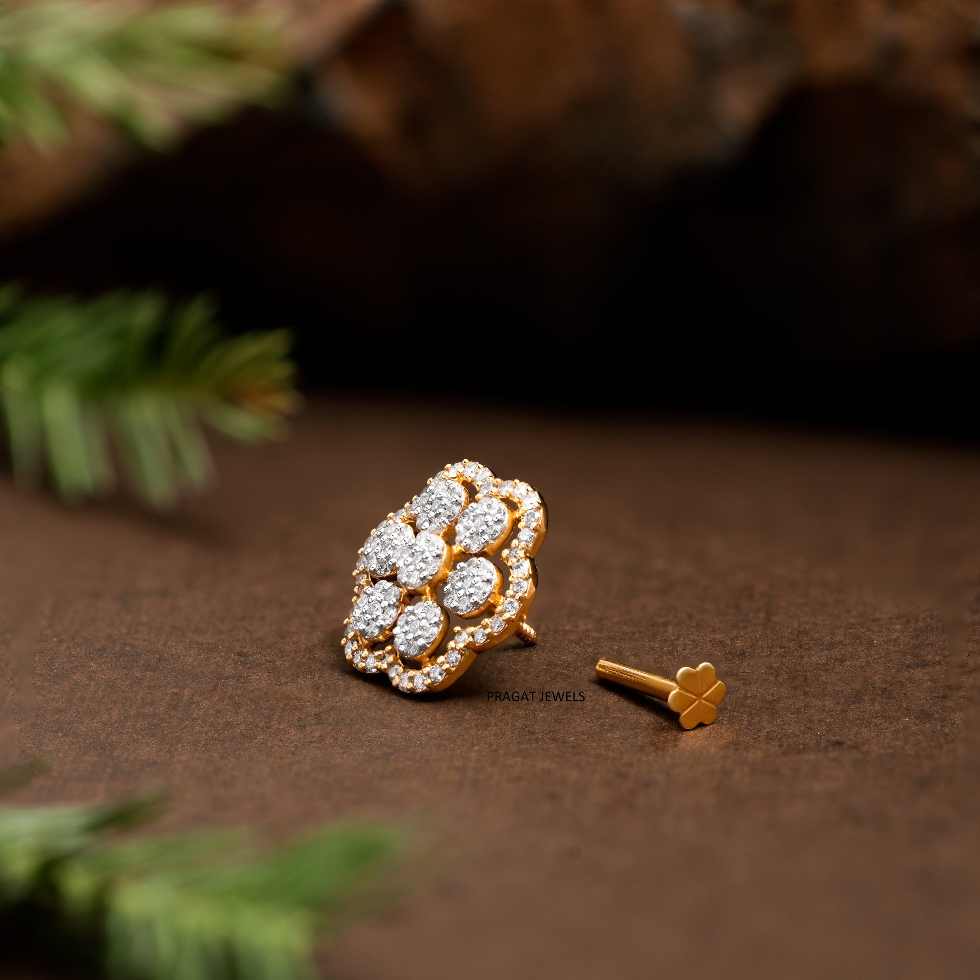 Traditional Nose Stud Indian Nosepin - PRAGAT JEWELS