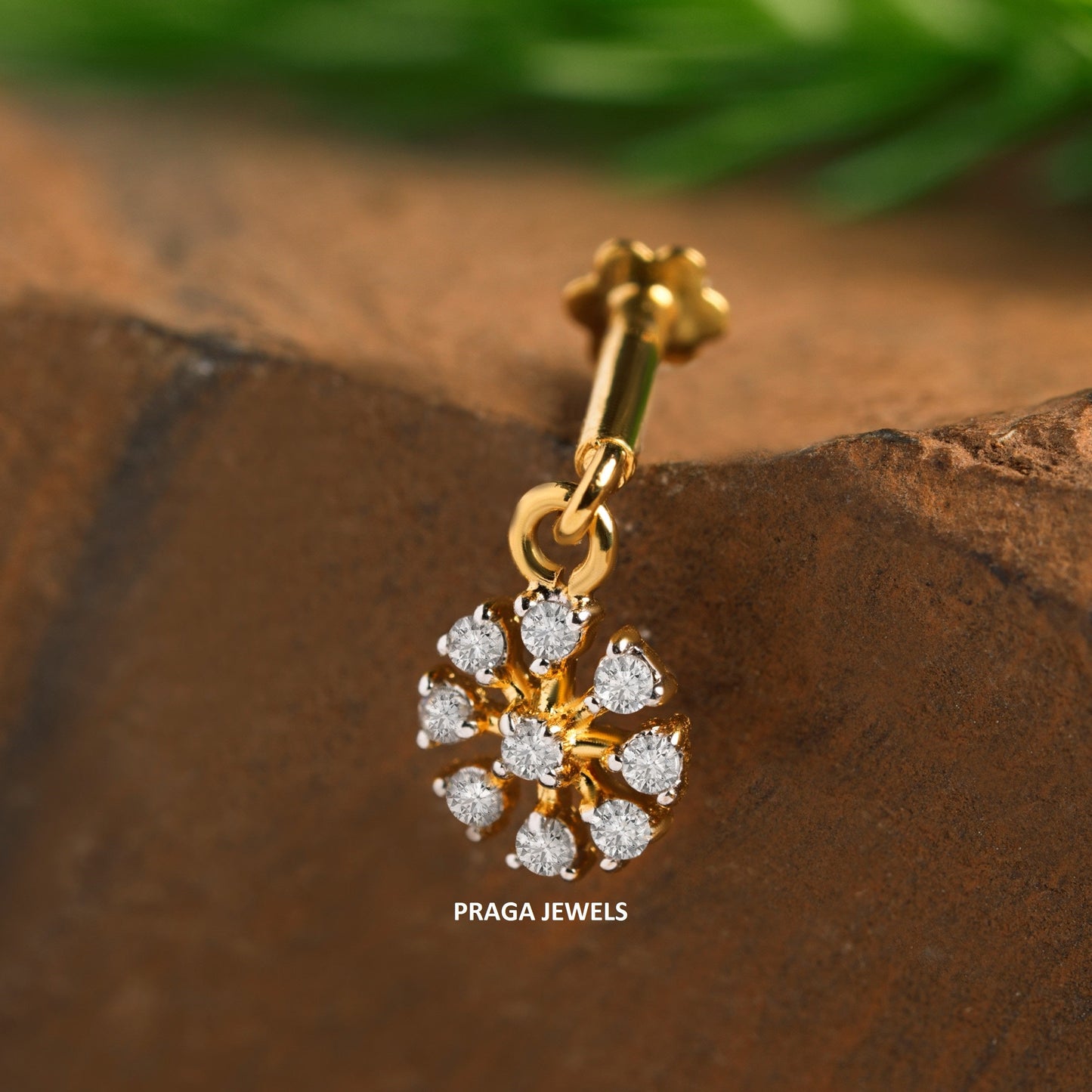Bugadi floral Dia , Bugadi Earring  NP0691