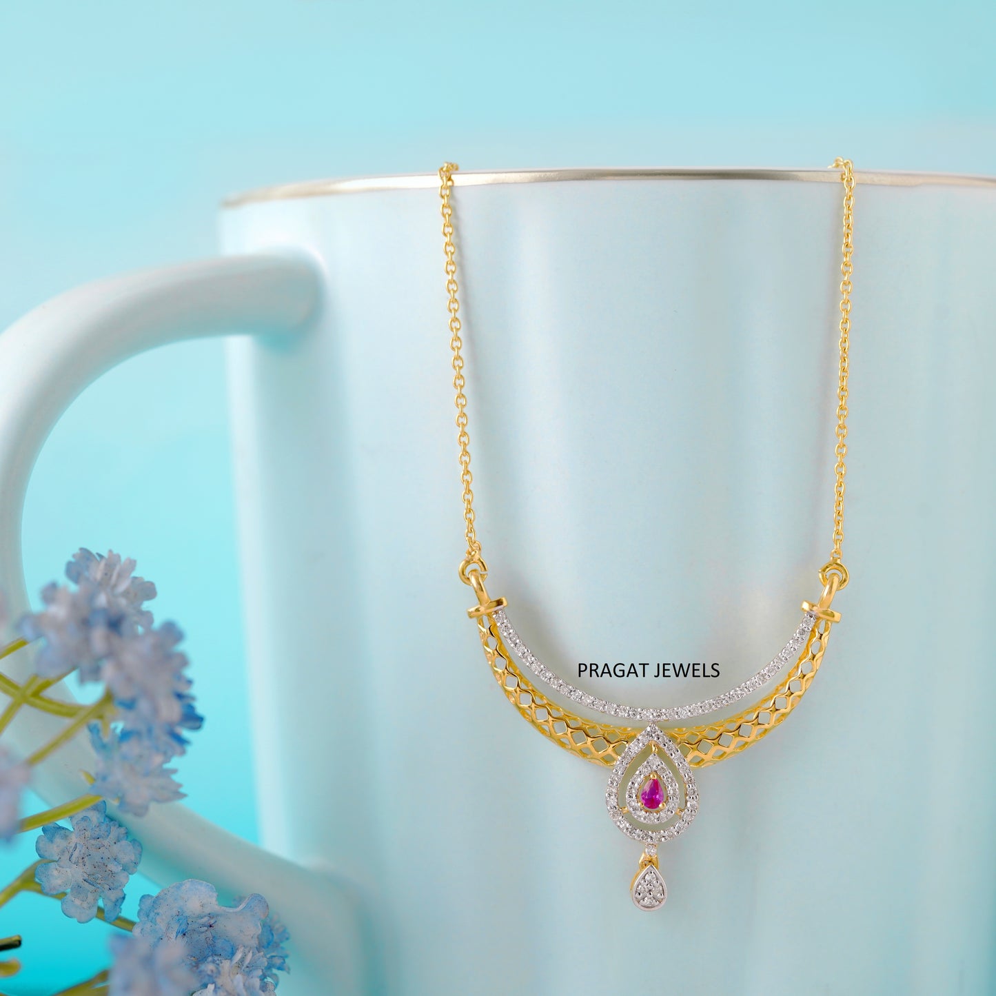 14K Solid Gold Diamond Clover Pendant, Anniversary Gift for her, Graduation Diamond Pendant Gift for her TM0275