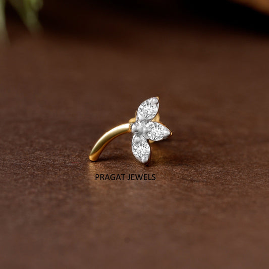 Blooming Spark Diamond Nosepin/Floral Whisper Diamond Nosepin/ NP0851
