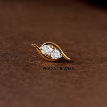 Elegant Twin Leaf Nose Pin/Delicate Leaf Style Nose Pin/NP0865