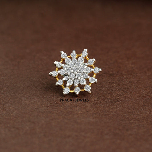 Snowflake Spark Gold Nose Pin/Celestial Bloom Gold Nose Pin/Diamond Frost Gold Nose Pin/NP0487