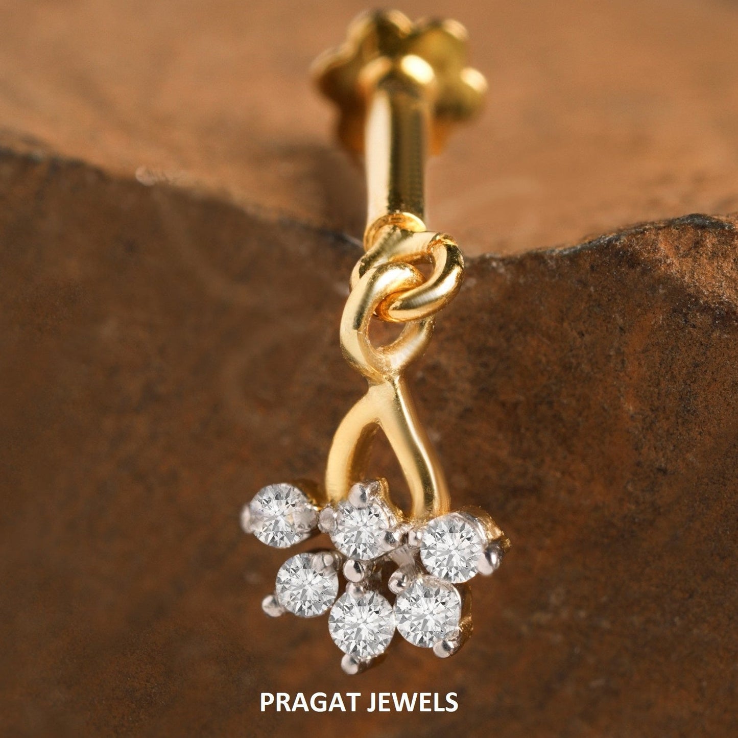 Gold Helix Bugadi, Sparkly Wear Alone or Stacked |A Percious Gift for The Percious One.NP0873