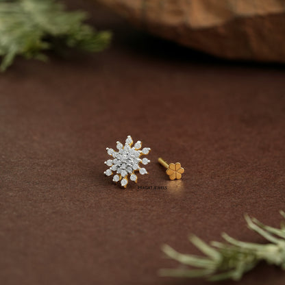 Sunflare Gold Nose Pin/Aurora Bloom Gold Nose Pin/Aurora Bloom Gold Nose Pin/NP0172