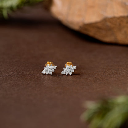 Snowflake Spark Diamond Stud/Frost Star Diamond Stud/NP0797