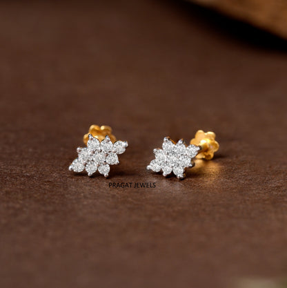Snowflake Spark Diamond Stud/Frost Star Diamond Stud/NP0797