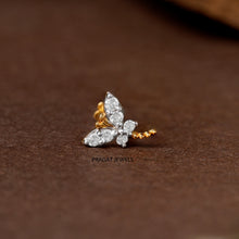 Elegant Butterfly Nose Pin/Sparkling Butterfly Nose Stud/