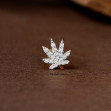Elegant Leaf Nose Pin/Nature Inspired Leaf Nose Stud/