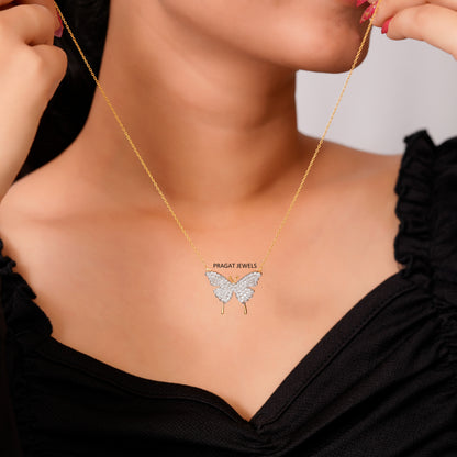 Butterfly Pendant 14K Gold Gifts For Her , Mother's Day Gift PD00635