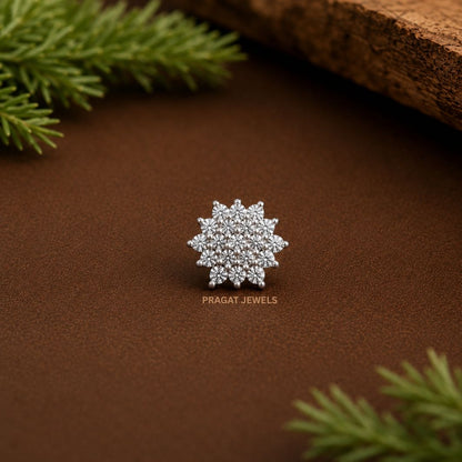 Snowflake Gold Nosepin/Diamond & Ruby Starburst Nosepin/White Luxe Blossom Nosepin/NP0127