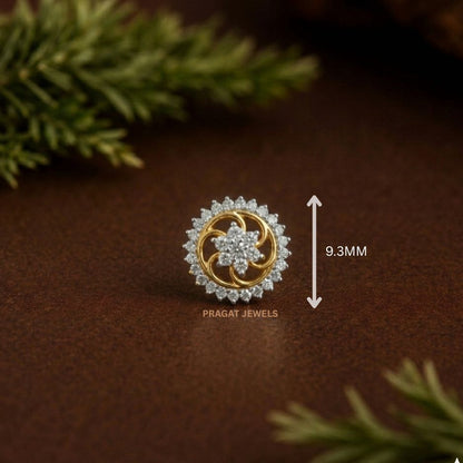 Yellow Gold Brillant Cut Diamond Hand crafted with loveNP0571