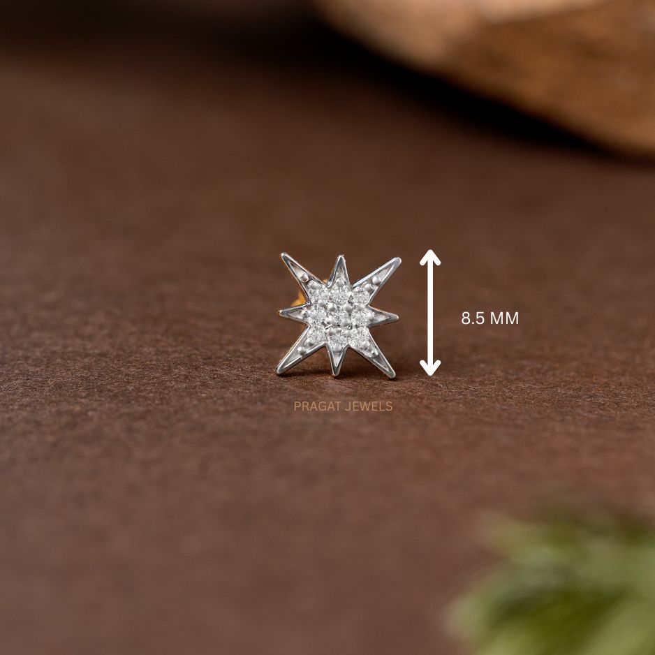 Starlight Spark Diamond Nosepin/Twinkling Star Diamond Nosepin/NP1239