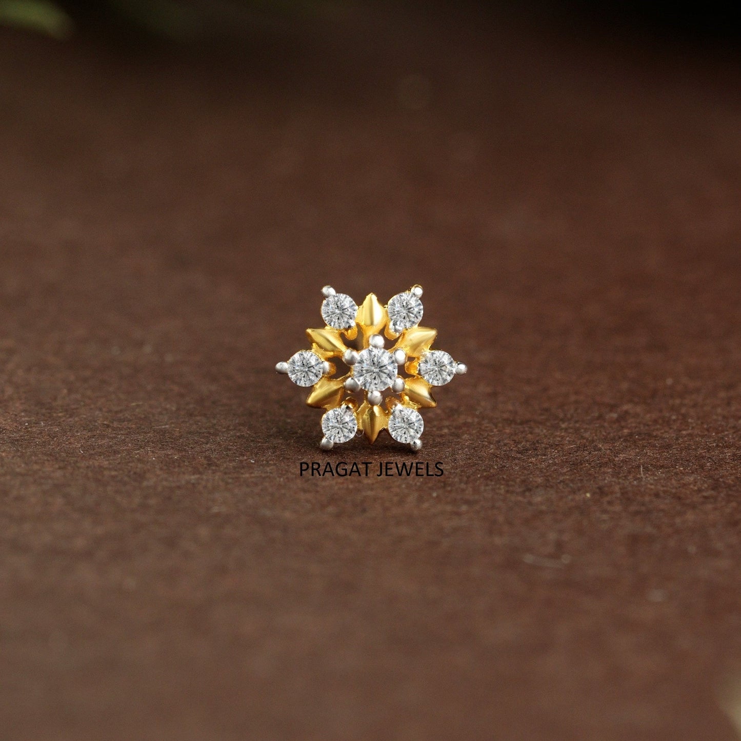 Floral Luxe Nosepin/Diamond Dew Flower Nosepin/Sunflower Spark Nosepin/np0773