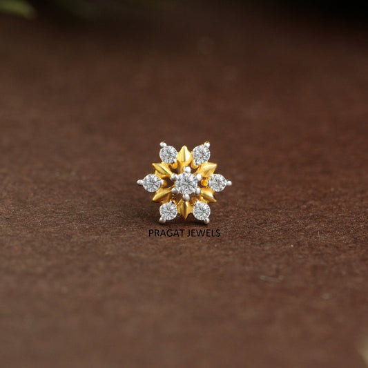 Floral Luxe Nosepin/Diamond Dew Flower Nosepin/Sunflower Spark Nosepin/np0773