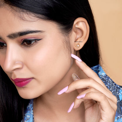 Diamond Flower Earrings Handcrafted With Love For the Special Moments Of Your Life.ER02015