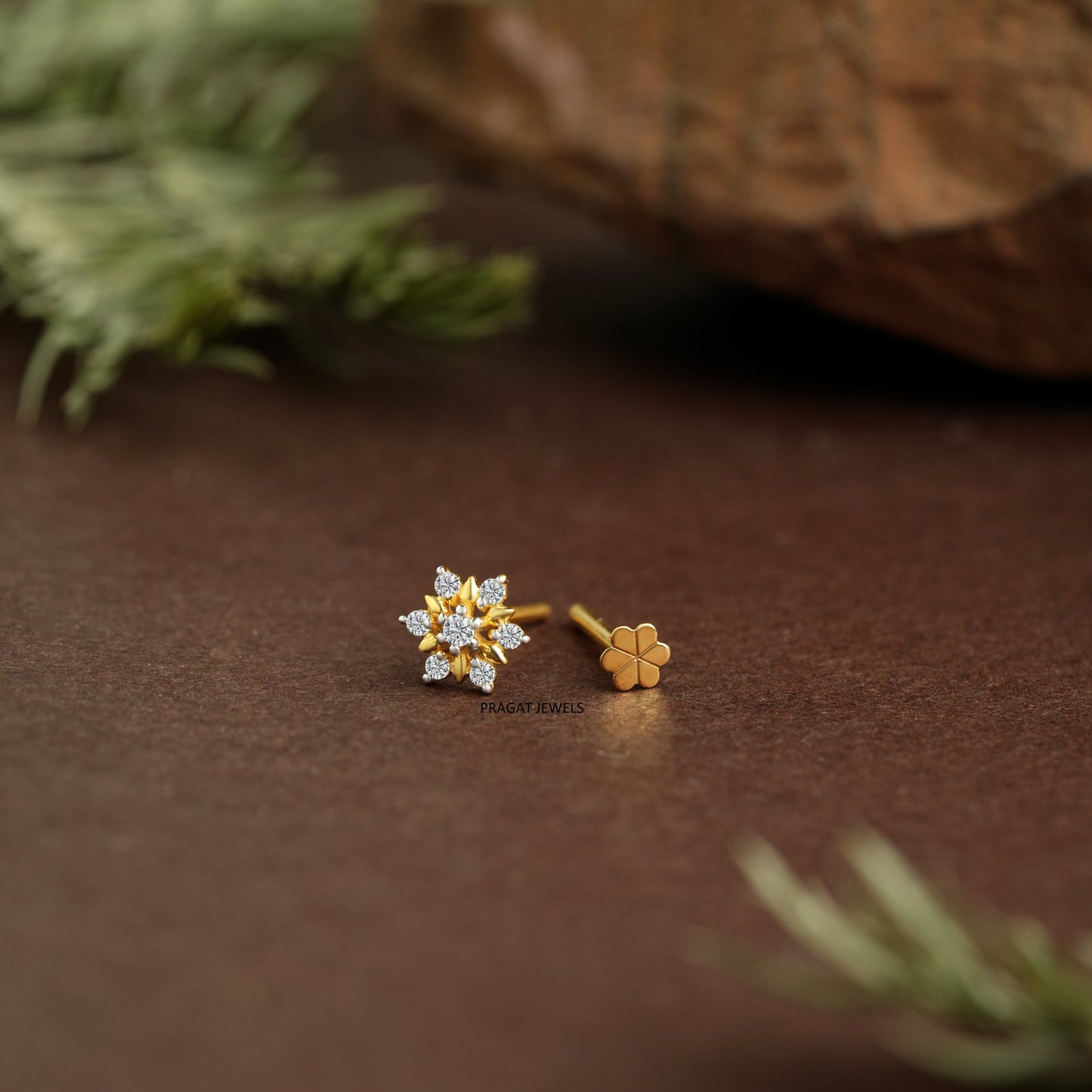 Floral Luxe Nosepin/Diamond Dew Flower Nosepin/Sunflower Spark Nosepin/np0773