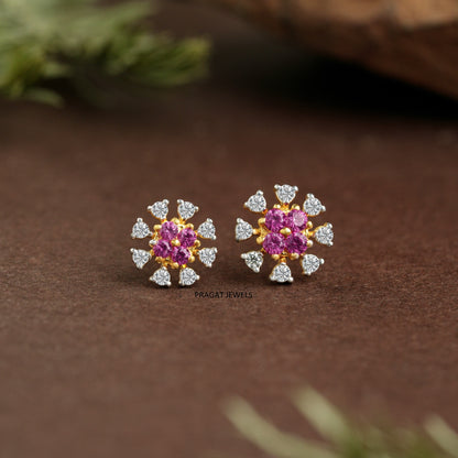 Pink Stardust Nosepin/Pink Petal Luxe Nosepin/Floral Ruby Spark Nosepin/NP0717