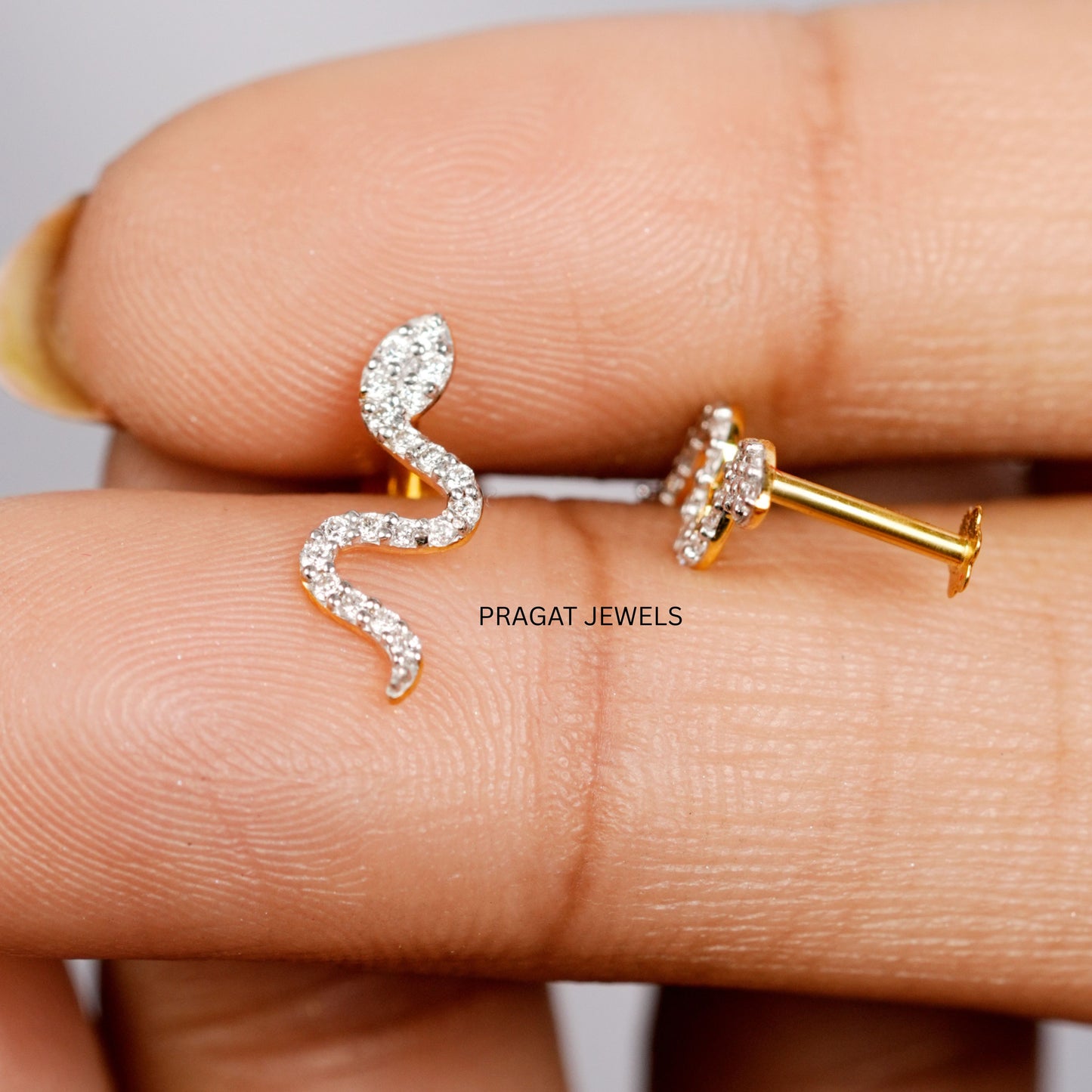 Gold Snake Stud Earrings, Bow Tie Earrings, Bowknot Earrings, Ribbon Bow Earrings, Bridal Party Gift, Earrings for Women NP1221