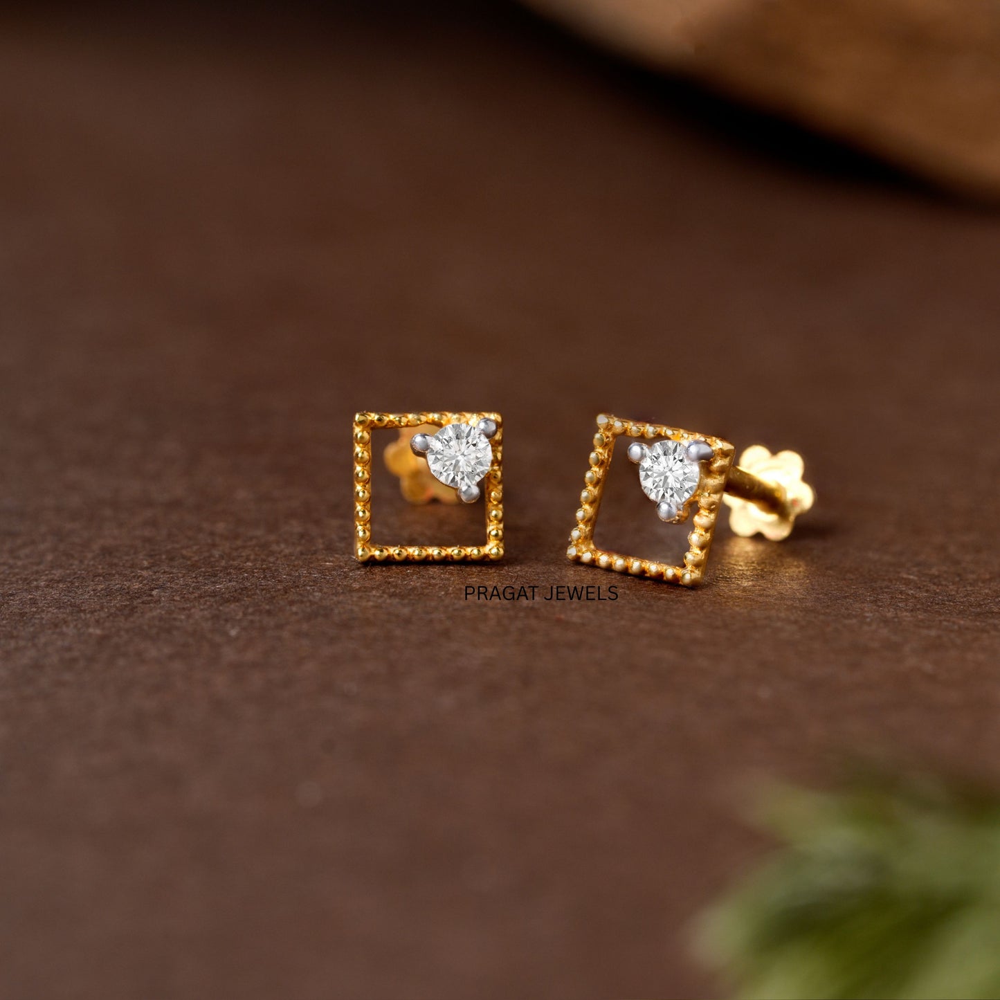 Solid Yellow Gold Dangle Hoops Earring, Minimalist Fine Jewelry, Dainty Drop Earring Gift NP1255