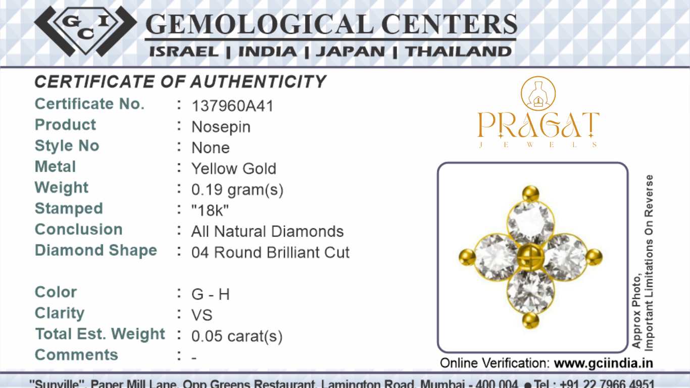 Affordable nosepin for daily wear ,Flower Nose Stud, Diamond Nose Stud,NP0132