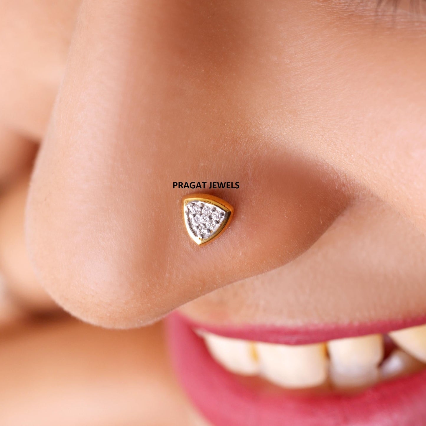Celestial Star Nosepin ,Handcrafted Just for The star Of Your Life. - PRAGAT JEWELS