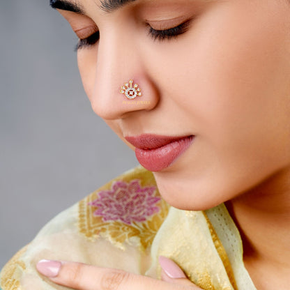 Yellow Gold 10.3MM Nosepin ,Handcrafted With Love For the Special Moments Of Your Life.NPO986