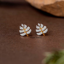 Palm Leaf Stud Earrings/Tropical Leaf Studs/Botanical Leaf Stud Earrings NP1229