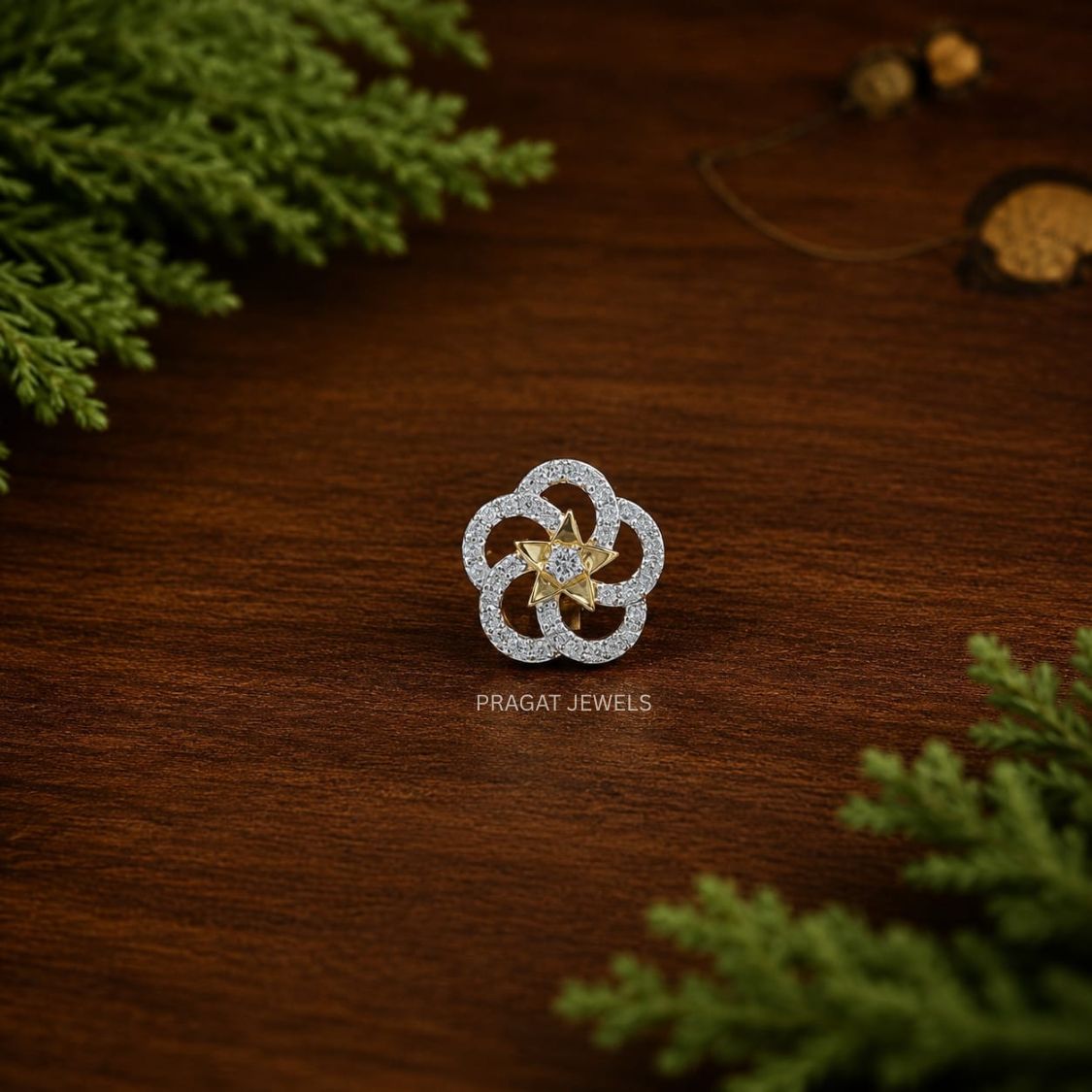Celestial Bloom Gold Nose Pin/Star Blossom Gold Nose Pin/Twinkle Flower Nose Pin/NP1370