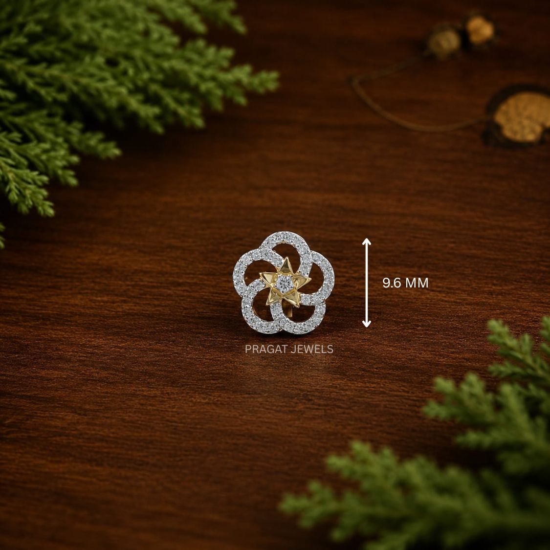 Celestial Bloom Gold Nose Pin/Star Blossom Gold Nose Pin/Twinkle Flower Nose Pin/NP1370
