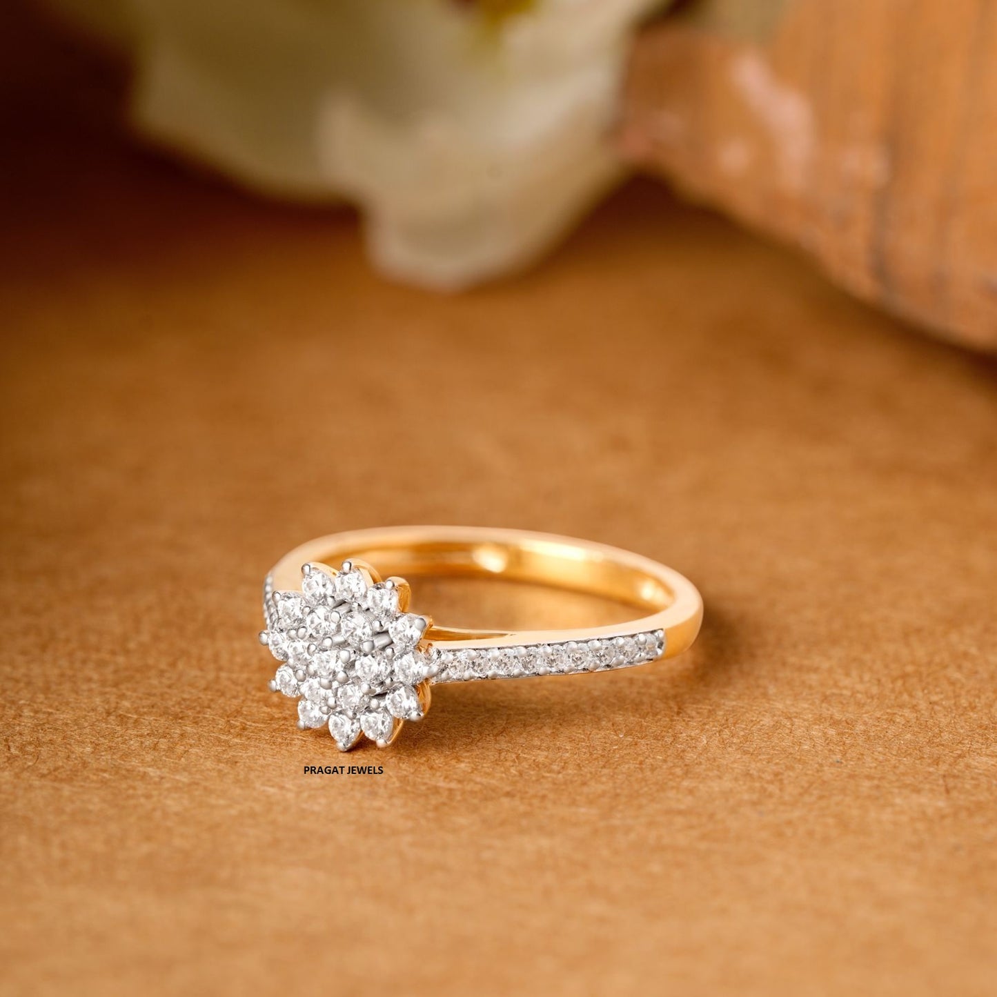 Flower Diamond Ring - PRAGAT JEWELS