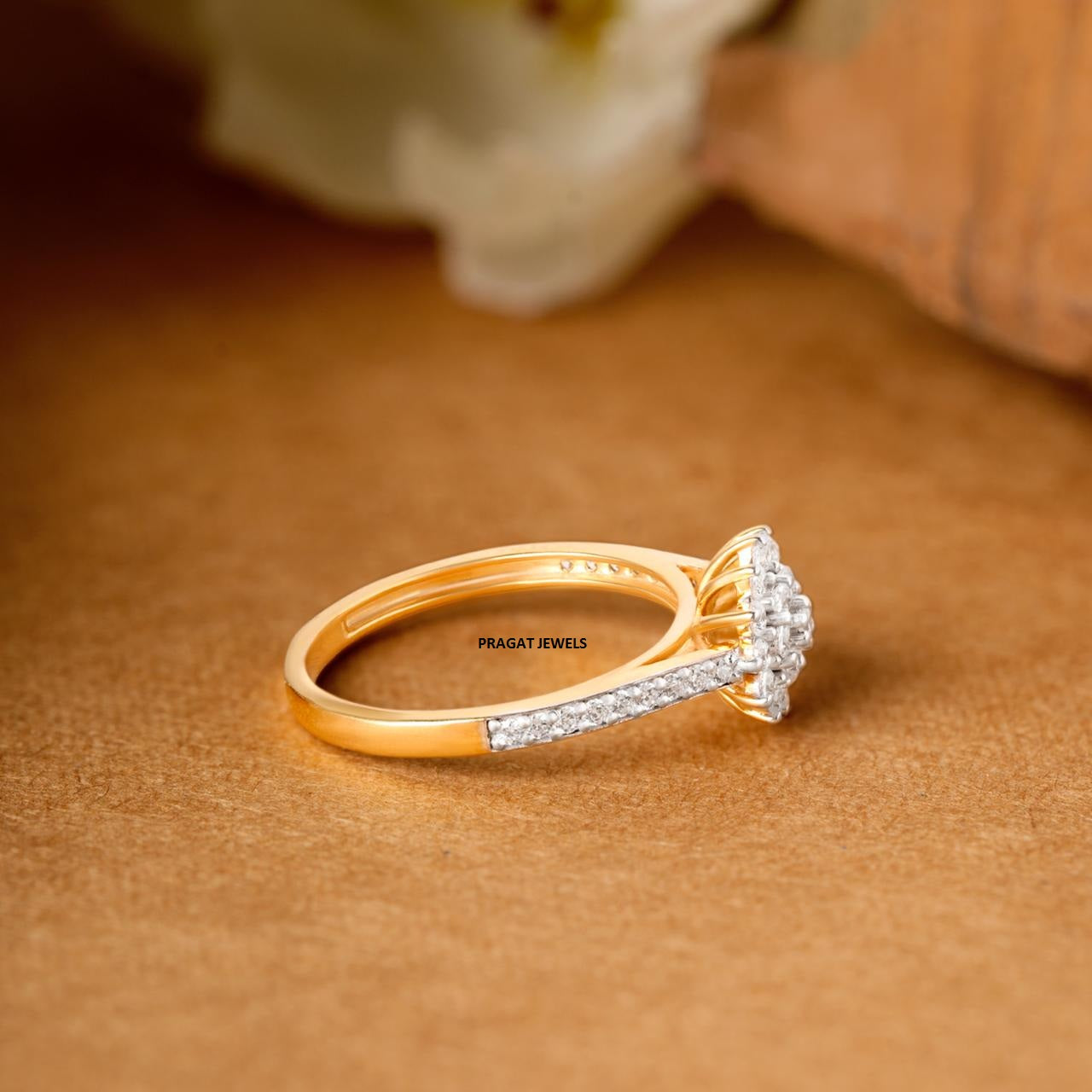 Flower Diamond Ring - PRAGAT JEWELS