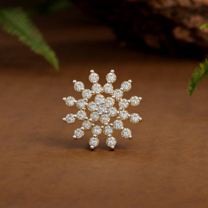 Indian Nose pin Diamond Nose Piercing Unique Nose Stud  Yellow gold Nose Stud Shape Nose Stud NP1119