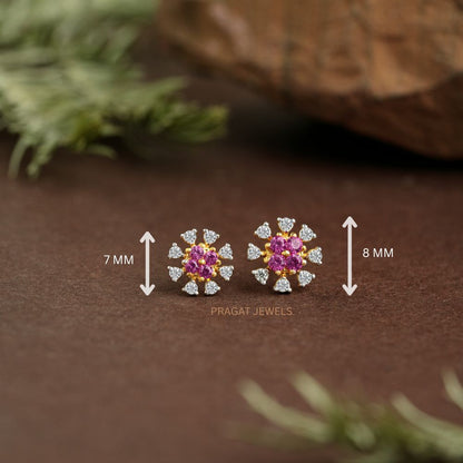 Pink Stardust Nosepin/Pink Petal Luxe Nosepin/Floral Ruby Spark Nosepin/NP0717