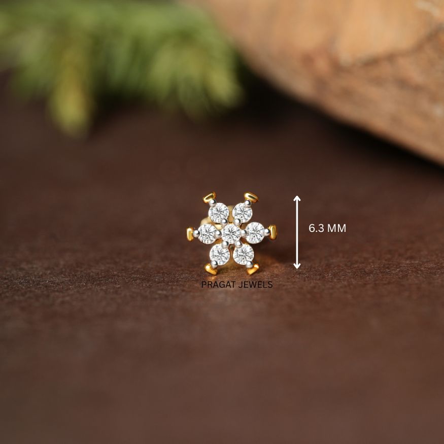 Celestial Trio Gold Earrings/Sparkling Cluster Stud Earrings/Harmony Trio Gold Earrings/NP0817